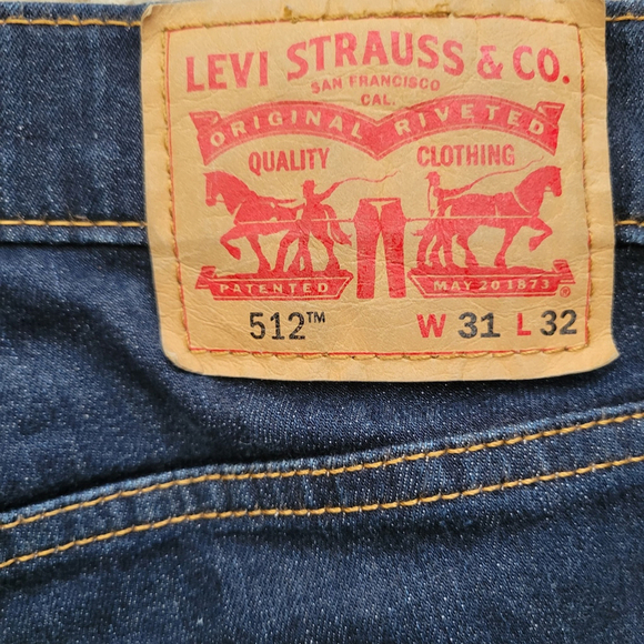 Levi's 512 Jeans Men's Size 31/32 Excellent Condition - Picture 10 of 11